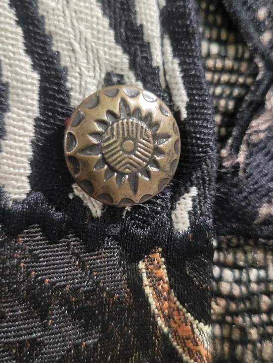 Coldwater Creek Vintage Mixed Media Ornate Patchwork Jacket Size M - Picture 14 of 16